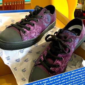 Purple and Black Sneakers